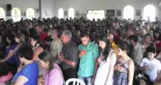 Nova Laranjeiras - Milhares de romeiros participam da festa em honra Nossa Senhora Aparecida na comunidade do Guaraí