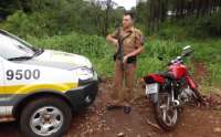 Quedas - Polícia recupera moto roubada