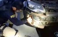 Polícia Rodoviária Federal prende homem com 104 kg de maconha nos para-choques de carro