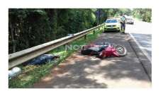 Virmond - Acidente com moto deixa uma mulher morta