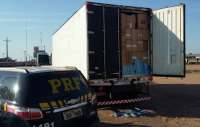 Polícia Rodoviária Federal apreende 350 mil maços de cigarro em caminhão frigorífico