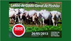 Pinhão - No domingo dia 26, acontece leilão de gado geral