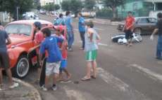 Quedas - Acidente é registrado na Rua das Palmeiras nesta quarta dia 09