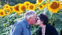Depois de perder esposa para o câncer, homem planta milhares de girassóis