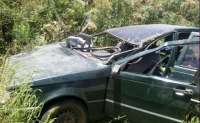 Pinhão - Acidente com Fiat Uno na PR 170 deixa feridos