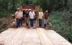 Guaraniaçu - Borminha tem Ponte Reconstruída