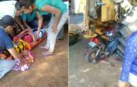 Ibema - Acidente em estrada rural deixa jovem gravemente ferida