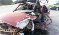Carro de Laranjeiras do Sul se envolve em grave acidente em Santa Catarina
