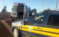 Catanduvas - Polícia Rodoviária Federal apreende ambulância com eletrônicos