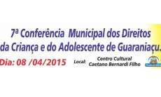 Guaraniaçu - Cidade se prepara para a 7° Conferência Municipal dos Direitos da Criança e do Adolescente