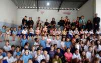 Nova Laranjeiras - Projeto da Banda municipal nas Escolas do Município continua