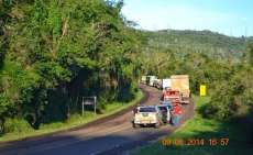Reserva do Iguaçu - Município desobstrui rodovia PR 459 que estava interditada devido a queda de barreiras
