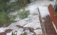 Cantagalo - Chuva de granizo causou estragos nesta sexta dia 14