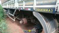 Laranjeiras - Quatro pneus de um caminhão apreendido no pátio PRF foram furtados