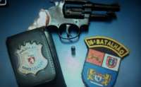 Pinhão - Polícias Civil e Militar apreendem autor de disparo de arma de fogo que atingiu senhora em via pública