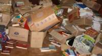 Laranjeiras - Mais de uma tonelada de livros é encontrada dentro do Antigo Correio