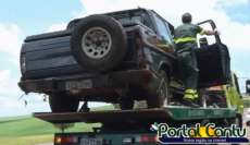 Catanduvas - Neste sábado dia 01, caminhonete se envolve em acidente na BR 277 - Veja o vídeo
