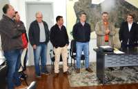 Laranjeiras - Artagão é recebido por vice-prefeito, vereadores e secretários municipais