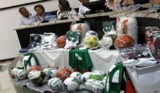 Cantagalo - Prefeito Everson konjunski recebe kit de material esportivo para o município
