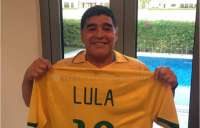 Maradona publica foto em sua rede social e diz ser soldado de Lula e Dilma