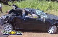 Nova Laranjeiras - Grave acidente na BR 277 deixa uma pessoa morta e três feridos