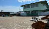 Laranjeiras - Governo Municipal inicia a construção da cobertura da quadra poliesportiva na escola Padre Gerson Galvino