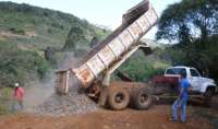 Pinhão - Transporte inicia construção de ponte na localidade de Todos os Santos