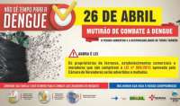 Laranjeiras - Governo Municipal realiza dia 26, Mutirão de Combate a Dengue