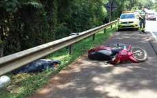 Virmond - Motociclista morre após cair
