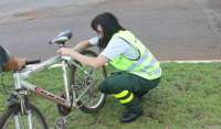 Cantagalo - Ecocataratas promove adesivagem de bicicletas nesta sexta dia 17