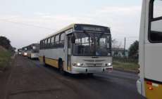 Rio Bonito - Ônibus que irão compor o transporte escolar são recepcionados com festa