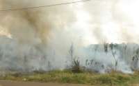 Laranjeiras - Mais um incêndio ambiental é registrado no loteamento Bodanese
