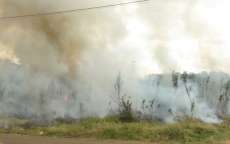 Laranjeiras - Mais um incêndio ambiental é registrado no loteamento Bodanese
