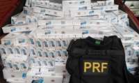 Laranjeiras - Veículo Kadett carregado de cigarros contrabandeados foi apreendido pela PRF