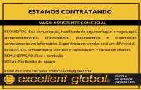 Rio Bonito - Empresa contrata assistente comercial