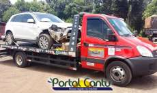 Guaraniaçu - Carro de Laranjeiras se envolve em acidente na BR 277