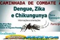 Nova Laranjeiras - Caminhada contra o mosquito Aedes aegypti transmissor da dengue, chikungunya e a zika