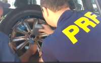 PRF apreende 125 celulares escondidos dentro de pneu