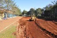Laranjeiras - Prefeitura inicia construção de quadra poliesportiva na Escola Municipal Aluísio Maier