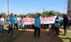 Cantagalo - Alunos e colaboradores da Apae fizeram caminhada solidária