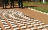 Polícia paraguaia apreende 300 kg de cocaína que viriam para o Brasil