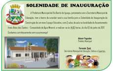 Rio Bonito - Secretaria de Educação convida para inauguração do novo Espaço Educativo