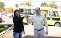 Pinhão - Município recebe novo ônibus para transporte escolar