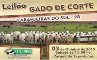 Laranjeiras - Sábado dia 03, tem leilão de gado de corte em promoção da Sociedade Rural