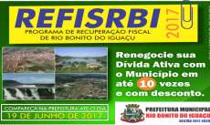 Rio Bonito - Governo Municipal informa que está se encerrando o prazo do REFISRBI 2017