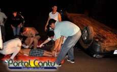 Catanduvas - Acidente com automóvel de Três Barras deixa jovem ferido