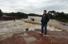 Reserva do Iguaçu - Umidade do solo atrapalha a recuperação de estradas
