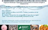 Laranjeiras - UFFS: II Seminário sobre Carcinicultura de Água Doce acontece dia 26