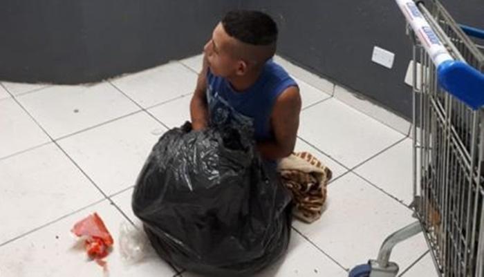 Preso tenta fugir de cadeia em saco de lixo