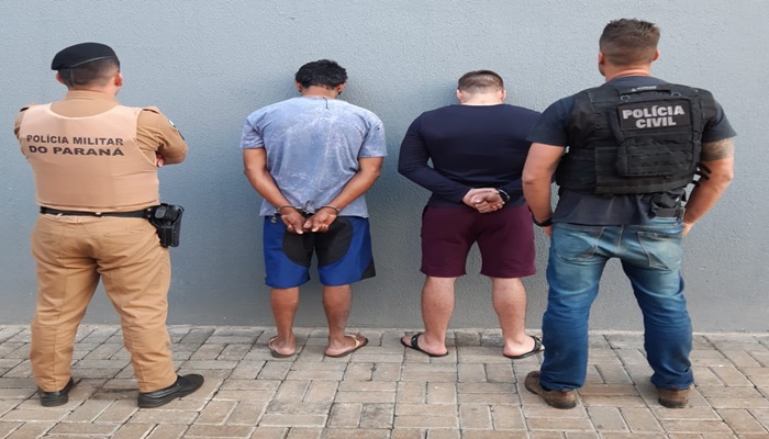Laranjeiras - Operação conjunta da Polícia Civil e Militar prendem dois indivíduos envolvidos em tentativa de homicídio 